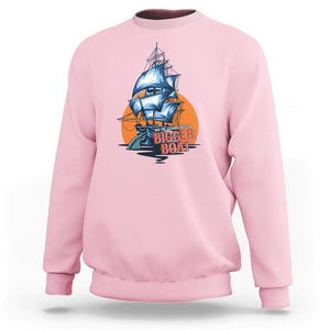 Funny Sailing Sweatshirt We're Gonna Need A Bigger Boat Vintage Boating TS11 Light Pink Print Your Wear