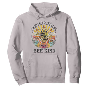 Autism Awareness Hoodie Choose To Include Bee Kind Retro Vintage Flower Bee TS11 Ice Gray Print Your Wear