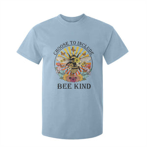 Autism Awareness T Shirt For Kid Choose To Include Bee Kind Retro Vintage Flower Bee TS11 Light Blue Print Your Wear