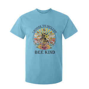 Autism Awareness T Shirt For Kid Choose To Include Bee Kind Retro Vintage Flower Bee TS11 Sky Print Your Wear