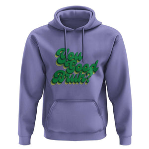Mental Health Awareness Hoodie Retro Groovy You Good Bruh TS11 Violet Print Your Wear