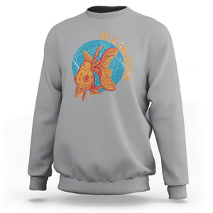 Goldfish Lover Sweatshirt Be A Goldfish TS11 Sport Gray Print Your Wear