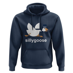 Funny Goose Hoodie Cute Silly Goose Meme Aesthetic Trendy TS11 Navy Print Your Wear