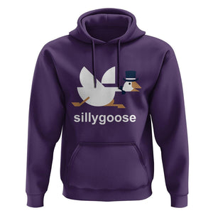 Funny Goose Hoodie Cute Silly Goose Meme Aesthetic Trendy TS11 Purple Print Your Wear