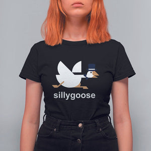 Funny Goose T Shirt For Women Cute Silly Goose Meme Aesthetic Trendy TS11 Black Print Your Wear