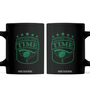 Funny Golf Lover Coffee Mug Let's Par - Tee Golfing Pun TS11 Black Print Your Wear