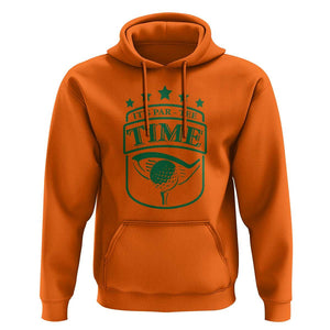 Funny Golf Lover Hoodie Let's Par - Tee Golfing Pun TS11 Orange Print Your Wear