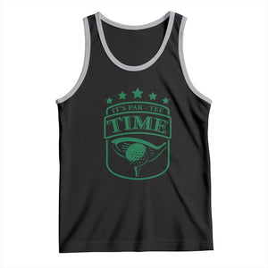 Funny Golf Lover Tank Top Let's Par - Tee Golfing Pun TS11 Black Athletic Heather Print Your Wear