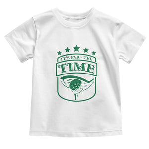 Funny Golf Lover Toddler T Shirt Let's Par - Tee Golfing Pun TS11 White Print Your Wear