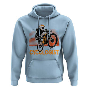 Funny Cycologist Hoodie Cycling Lover Cycle Team Rider Cyclist TS11 Light Blue Print Your Wear