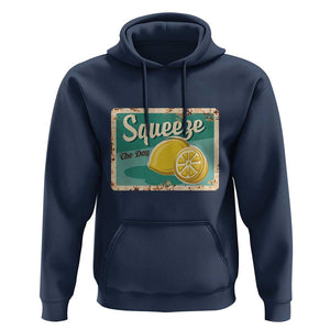 Funny Quote Hoodie Squeeze The Day Vintage Lemon TS11 Navy Print Your Wear