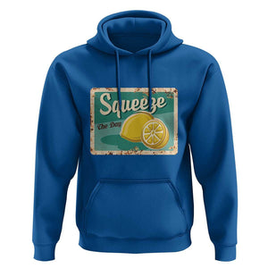 Funny Quote Hoodie Squeeze The Day Vintage Lemon TS11 Royal Blue Print Your Wear