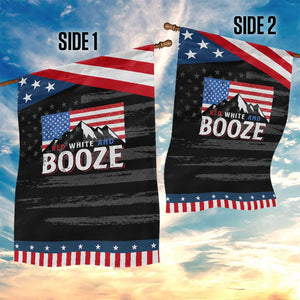 Funny Red White And Booze Garden Flag 4th Of July Beer American Flag TS11 Print Your Wear