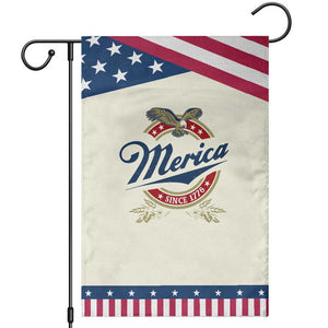 Funny Merica Since 1776 Garden Flag 4th of July Beer Lover Eagle TS11 Modern Beige Blue Print Your Wear