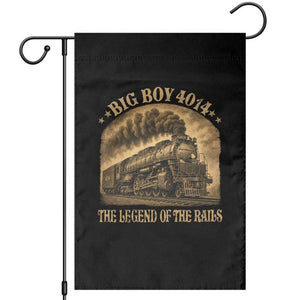 Steam Locomotive Legend of The Rails Train Garden Flag