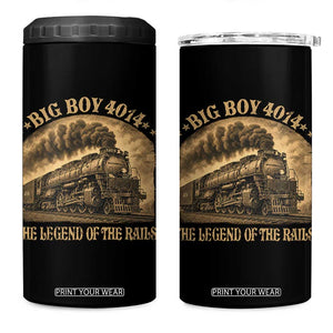 Steam Locomotive Legend of The Rails Train 4 in 1 Can Cooler Tumbler