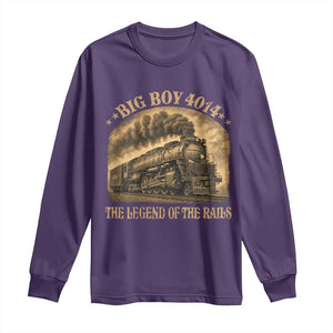 Steam Locomotive Legend of The Rails Train Long Sleeve Shirt