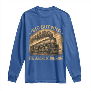 Steam Locomotive Legend of The Rails Train Long Sleeve Shirt