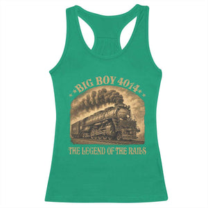Steam Locomotive Legend of The Rails Train Racerback Tank Top