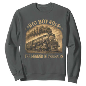 Steam Locomotive Legend of The Rails Train Sweatshirt