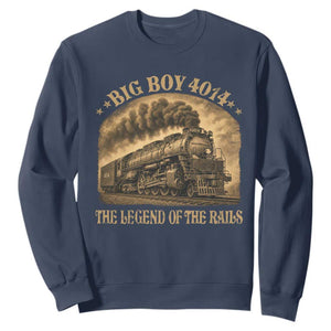 Steam Locomotive Legend of The Rails Train Sweatshirt