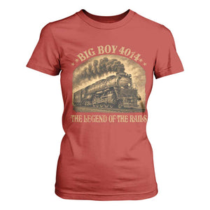 Steam Locomotive Legend of The Rails Train T Shirt For Women