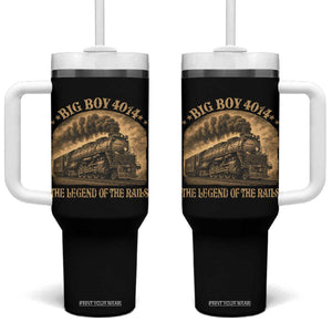 Steam Locomotive Legend of The Rails Train Tumbler With Handle