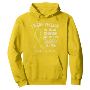 Sarcoma Awareness Hoodie I Wear Yellow For Someone Who Means Everything To Me TS11 Daisy Print Your Wear
