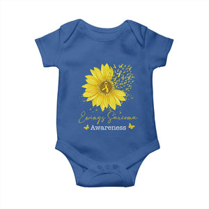 Ewings Sarcoma Awareness Baby Onesie Yellow Flower Petal Ribbons Sunflower TS11 Royal Blue Print Your Wear