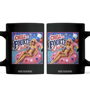 Chill The Fourth Out Doll Meme 4th of July Coffee Mug