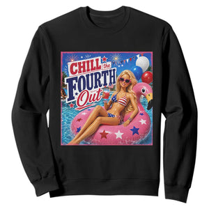 Chill The Fourth Out Doll Meme 4th of July Sweatshirt