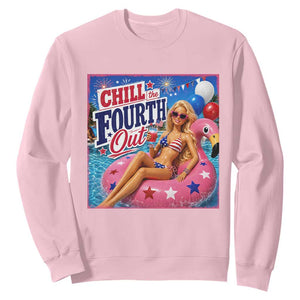 Chill The Fourth Out Doll Meme 4th of July Sweatshirt
