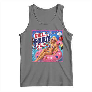Chill The Fourth Out Doll Meme 4th of July Tank Top