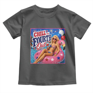 Chill The Fourth Out Doll Meme 4th of July Toddler T Shirt