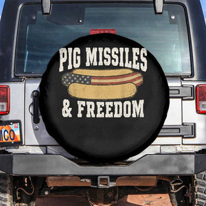 Pig Missiles And Freedom 4th of July Patriotic Hotdog Spare Tire Cover