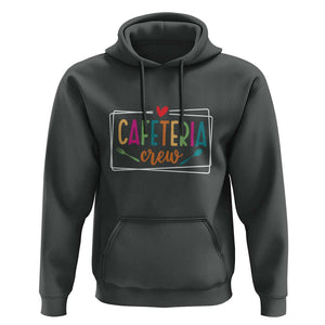 Cafeteria Crew Hoodie Lunch Lady Squad Spoon Fork TS11 Dark Heather Print Your Wear