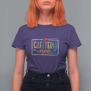Cafeteria Crew T Shirt For Women Lunch Lady Squad Spoon Fork TS11 Purple Print Your Wear