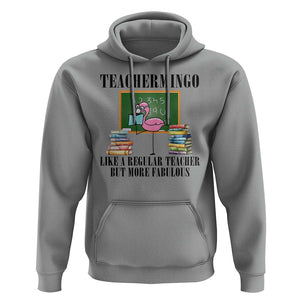 Flamingo Teacher Hoodie Teachermingo Like A Normal Teacher But More Fabulous TS11 Sport Gray Print Your Wear