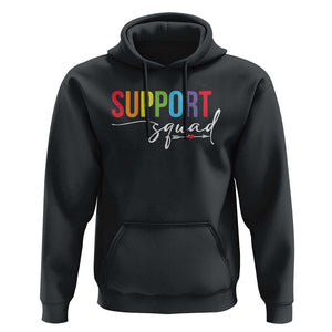 School Support Team Hoodie Support Squad Teacher TS11 Black Print Your Wear