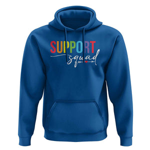 School Support Team Hoodie Support Squad Teacher TS11 Royal Blue Print Your Wear