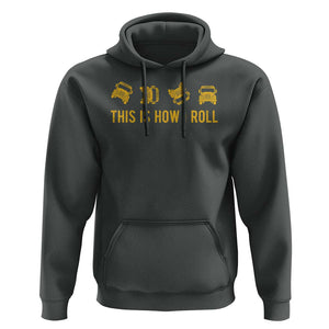 Funny School Bus Driver Hoodie This Is How I Roll TS11 Dark Heather Print Your Wear