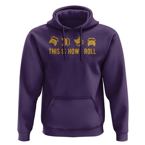 Funny School Bus Driver Hoodie This Is How I Roll TS11 Purple Print Your Wear