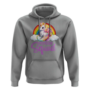 Mermicorn Squad Hoodie Mermaids Unicorns Birthday Party Rainbow TS11 Sport Gray Print Your Wear