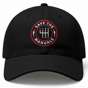 Save The Manuals Gear Shift Car Lover Baseball Cap