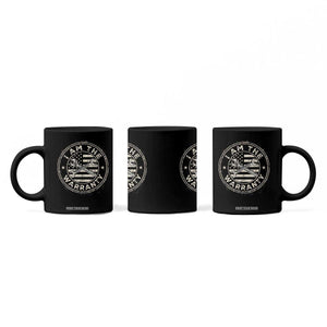 I Am The Warranty Funny Mechanic Coffee Mug Race Car Parts Repair Guy Vintage American Flag