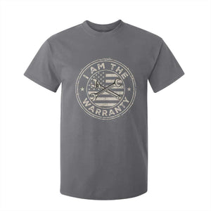 I Am The Warranty Funny Mechanic T Shirt For Kid Race Car Parts Repair Guy Vintage American Flag TS11 Charcoal Print Your Wear