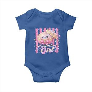 Birthday Girl Cute Glitter Dumpling Baby Onesie Kawaii Food Squishy Summer Stripes