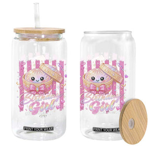 Birthday Girl Cute Glitter Dumpling Glass Can Kawaii Food Squishy Summer Stripes