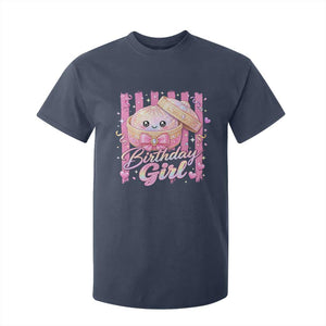Birthday Girl Cute Glitter Dumpling T Shirt For Kid Kawaii Food Squishy Summer Stripes