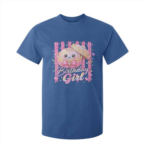 Birthday Girl Cute Glitter Dumpling T Shirt For Kid Kawaii Food Squishy Summer Stripes